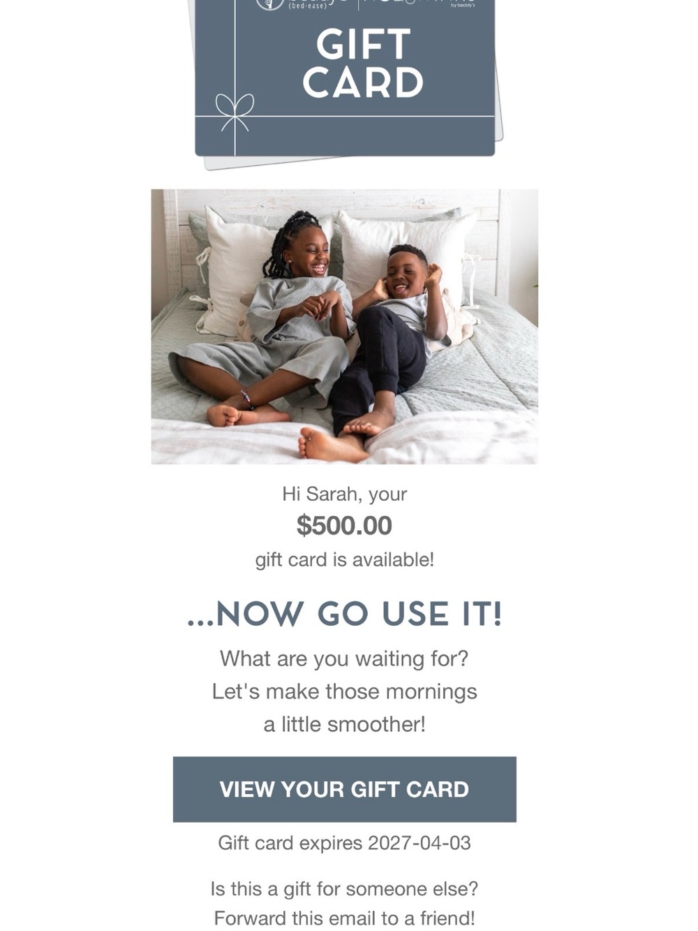 $500 Beddy’s giftcard